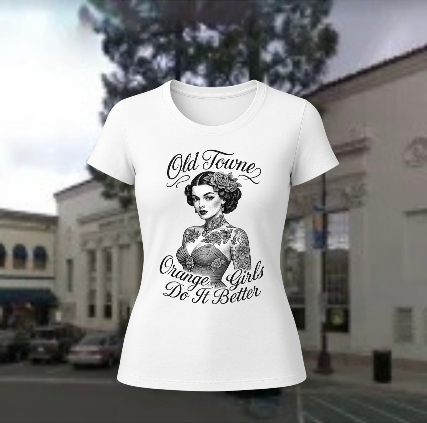 Orange Girls Tee