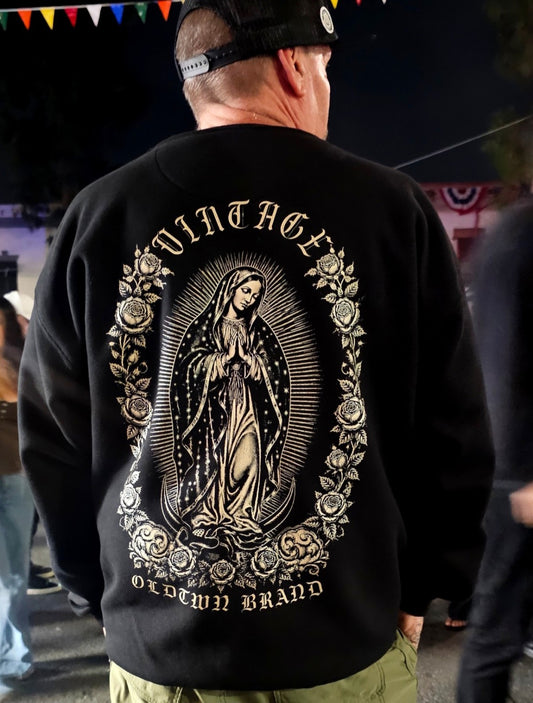 Vintage Virgin Mary crewneck sweatshirt by OLDTWN Brand